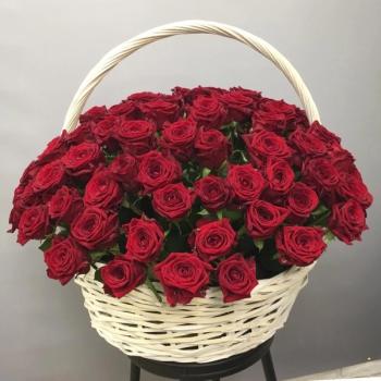 Букет Корзина с 115 розами articul  175112